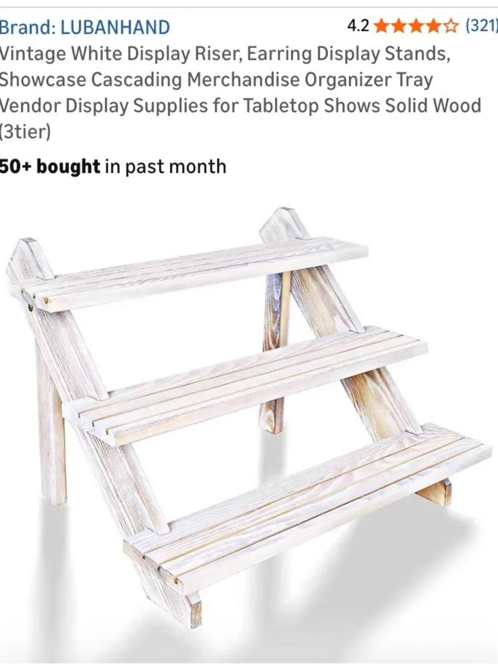 3 Tier Tabletop Display Riser Stand - Picture 6 of 6